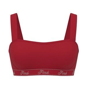 PINK Victoria's Secret Rhinestone Relay Logo sports bra sz XL